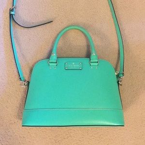 Green Kate Spade purse